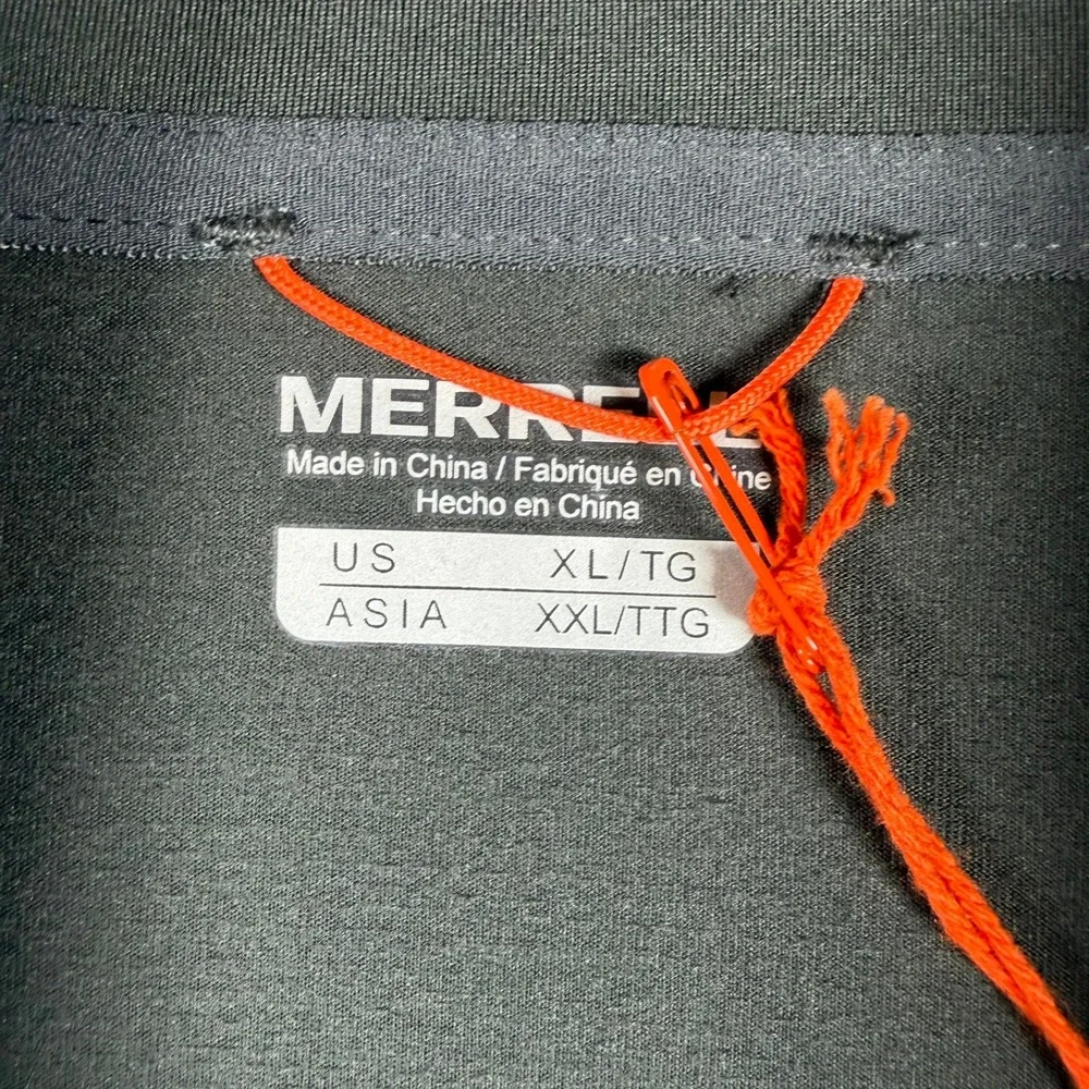 Merrell Betatherm Mens XL 1/4 Zip‎ Pullover Gray Asphalt NWT Gorpcore Athleisure